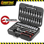 Набір інструментів 1/4" 46 од. Cr-V INTERTOOL STORM ET-8046