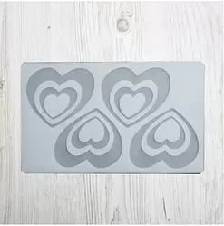 Форма силіконова для шоколаду Сердечка