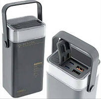Зовнішній акумулятор PowerBank REMAX RPP-596 40000mAh /QC 22.5W+PD 20W/ Colorfull LED /Grey/White/