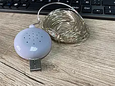Гірлянда дріт музичний USB теплий білий 10 м SF-3, фото 5