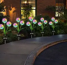 Садовий ліхтар на сонячній батареї Кульбаби Dandelion Garden Lights, фото 4