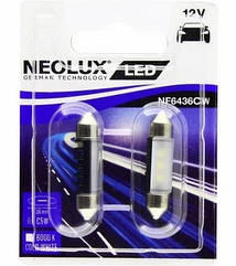 LED 12V 0.5W 6000K 36MM  / ХОЛОДНИЙ БІЛИЙ / 2ШТ. BLISTER