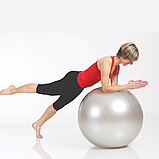 М'яч гімнастичний Powerball ABS із системою антирозрив діаметр 75 см сріблястий TOGU Німеччина, фото 5
