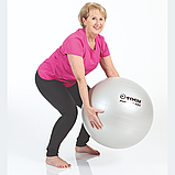 М'яч гімнастичний Powerball ABS із системою антирозрив діаметр 75 см сріблястий TOGU Німеччина, фото 3