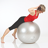 М'яч гімнастичний Powerball ABS із системою антирозрив діаметр 75 см сріблястий TOGU Німеччина, фото 2