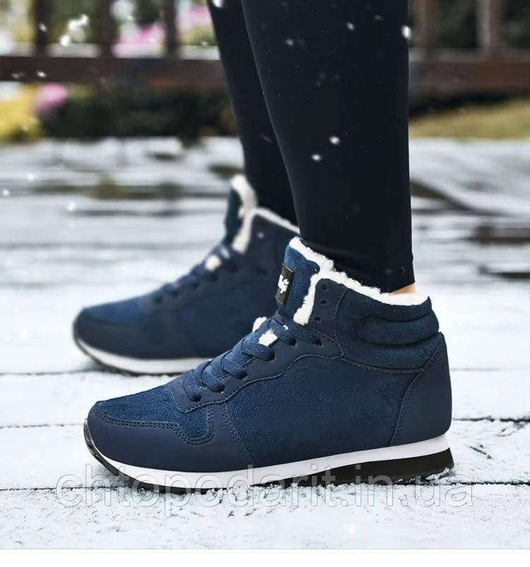 Зимові черевики WOOLYS, чоловічі кросівки, взуття синього кольору, розмір 43 Код 00-0442, фото 1