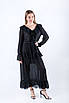 Плаття міді з шифону чорне 35304 (2000000140544), фото 5