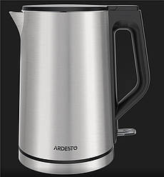 Електрочайник Ardesto Steel Collection 1.5л, подвійні стінки, сріблястий, EKL-X51