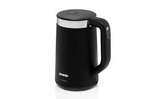 Електрочайник Gorenje 1.7л, Strix контроль, LED дисплей, чорний, K17TRDW