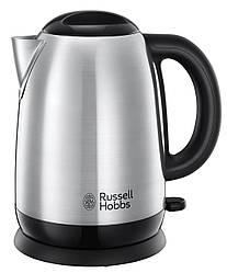 Електрочайник Russell Hobbs Adventure 1.7л, метал, сріблясто-чорний, 23912-70