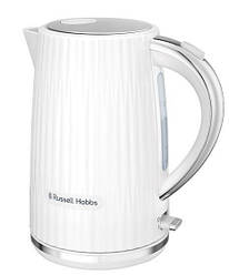 Електрочайник Russell Hobbs Eden, 1.7л, нержавіюча сталь, пластик, білий, 27360-70