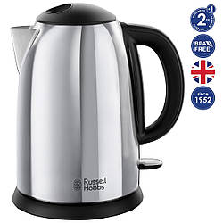 Електрочайник Russell Hobbs Victory, 1.7л, метал, сріблясто-чорний, 23930-70
