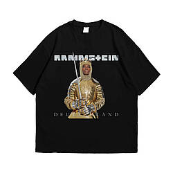 Футболка з принтом Rammstein Deutschland XXL Чорний