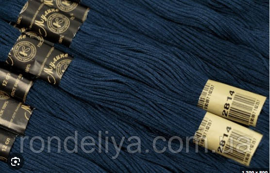 Муліне ''ПНК ім Кірова'' 20 метрів ,2814 синій колір, фото 1