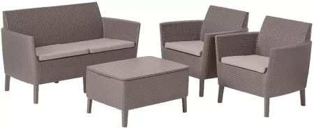 Набір садових меблів Keter Salemo 2 Seater Set Капучіно