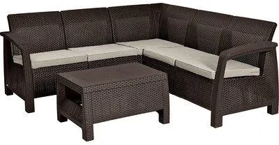 Набір садових меблів Keter Corfu II Relax Brown 258949