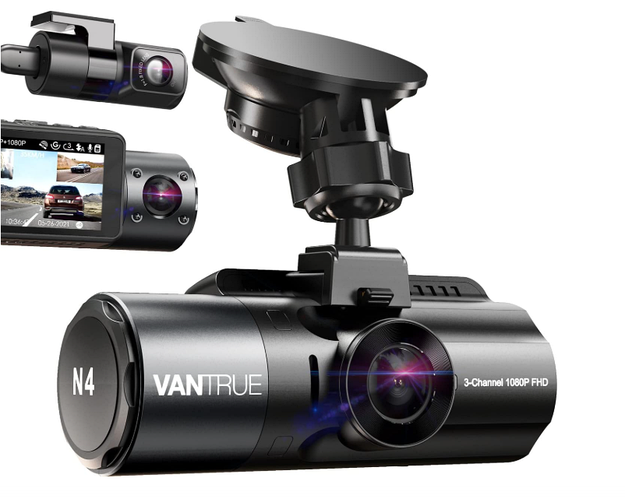 Автомобильный видеорегистратор премиум-класса Vantrue OnDash N4 360 ...