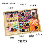 Набір заколок та резинок для волосся для дівчинки в подарунковій упаковці 780 шт, фото 8