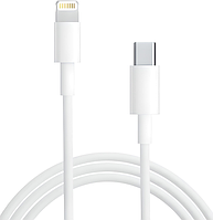 Кабель швидкого заряджання для Apple iPhone 8/X/11/12/13/14 Pro Max / iPad Lightning to Type-C (USB-C) 1M White
