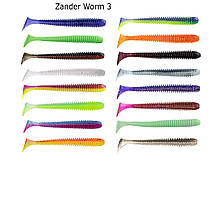 Силіконова приманка Angry Baits Zander Worm 3" (6шт) колір