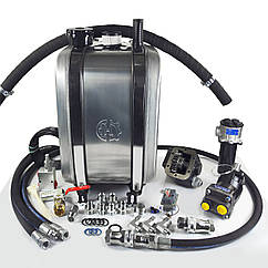 Двоконтурна гідравліка на тягач МАЗ ЯМЗ (Бічна коробка, Бак на вибір)