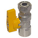 Кран газовий з накидною гайкою Bianchi DN 3/4"Вx3/4"НГ (MOP5) (Італія) 528005050G, фото 3