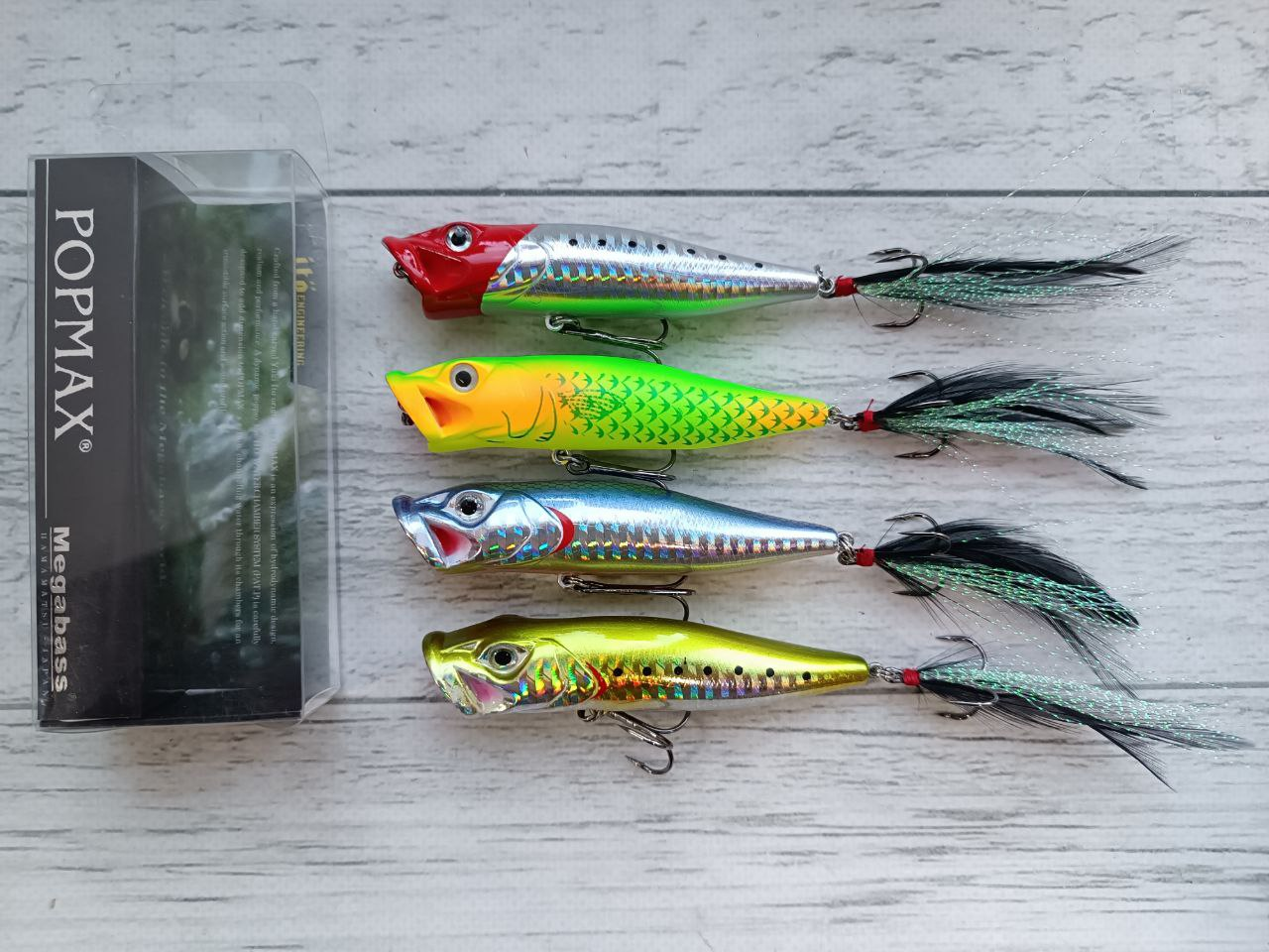 Поппер Воблер Columbia POP MAX 90мм 13гр Набір 4шт