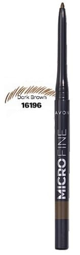 Олівець для брів Ультра тонкий, Dark Brown / Темний Коричневий, Micro Fine Avon 0.13 г