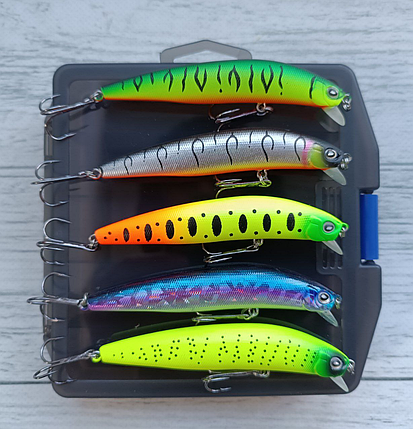 Набір Воблерів Miso-Bait Morethan X-Crobs 95SP 12g 5шт в коробці, фото 3