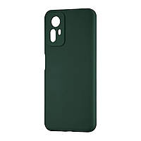 Чохол Silicone Case (No Logo) для Xiaomi Redmi Note 12S Dark Green 22 (закрита камера)