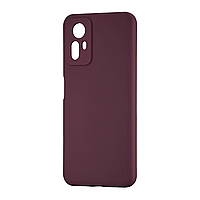 Чохол Silicone Case (No Logo) для Xiaomi Redmi Note 12S Plum 23 (закрита камера)
