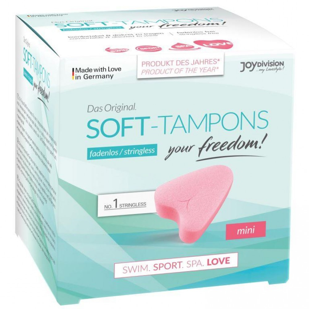 Тампони JoyDivision Tampony-Soft-Tampons mini, Box of 3 шт.