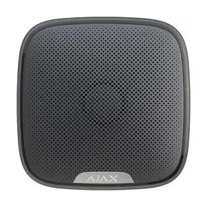 Сирена Ajax StreetSiren Jeweller Black бездротова, зовнішня (113 дБ, IP54, 3V CR123A)