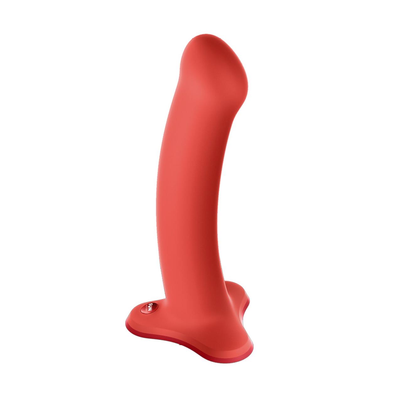 Фалоїмітатор Fun Factory Magnum, жовтогарячий, дуже гнучкий, довжина 18,3 см, діаметр 3,7 см