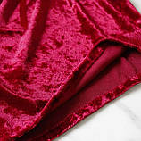 Жіноча велюрова піжама – комфортний та стильний комплект для дому і сну, топ з шортами, ідеальний подарунок на будь-який випадок, фото 4