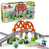 Конструктор LEGO DUPLO Town Залізничний міст і шляху додатковий набір 42 деталі (10426), фото 3