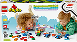Конструктор LEGO DUPLO Town Автомобілі для перегонів і пілоти команд Формули-1, 70 деталей (10445), фото 4