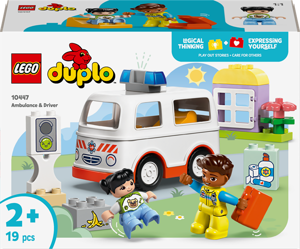 Конструктор LEGO DUPLO Швидка допомога та водій 19 деталей (10447)