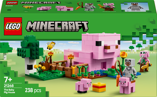 Конструктор LEGO Minecraft Будинок для поросят 238 деталей (21268)