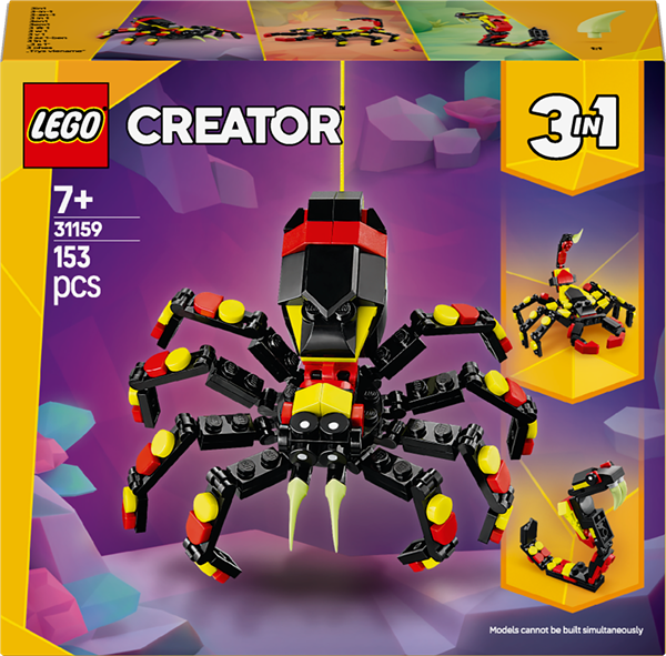 Конструктор LEGO Creator Дикі тварини: дивовижний павук 153 деталі (31159)