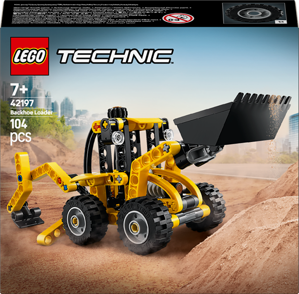 Конструктор LEGO Technic Екскаватор-навантажувач 104 деталі (42197)