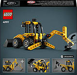 Конструктор LEGO Technic Екскаватор-навантажувач 104 деталі (42197), фото 4