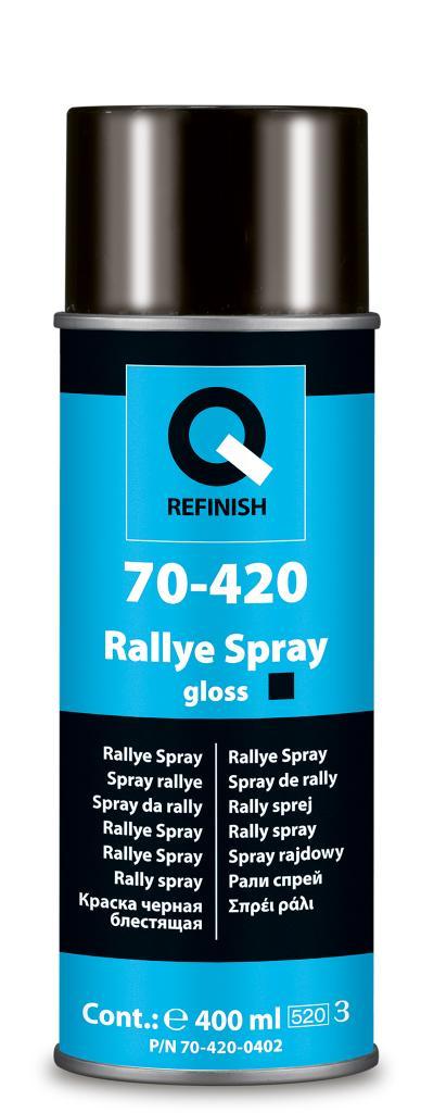 Фарба Q-Refinish 70-420 Rallye Spray 400 мл чорна, фото 1