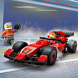 Конструктор LEGO City Піт-стоп і піт-екіпаж F1 з болідом Ferrari 322 деталі (60443), фото 7