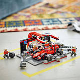 Конструктор LEGO City Піт-стоп і піт-екіпаж F1 з болідом Ferrari 322 деталі (60443), фото 11