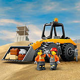 Конструктор LEGO City Жовтий будівельний автонавантажувач 81 деталь (60450), фото 8
