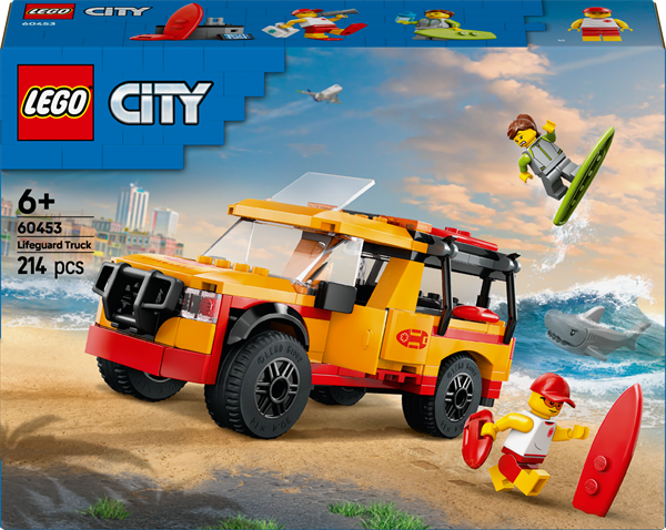 Конструктор LEGO City Пляжна рятувальна вантажівка 214 деталей (60453)