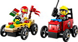Конструктор LEGO City Піца-авто проти пожежної машини набір для перегонів 70 деталей (60458), фото 5