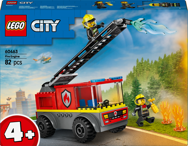 Конструктор LEGO City Пожежна машина зі сходами 82 деталі (60463)