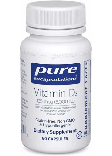 Pure Encapsulations Vitamin D3 5000 IU 60 капсул